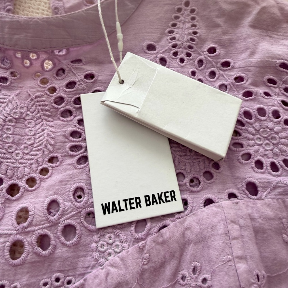 Walter Baker NWT Nicolette Broderie Dress‎ - Lavender - Picture 7 of 7